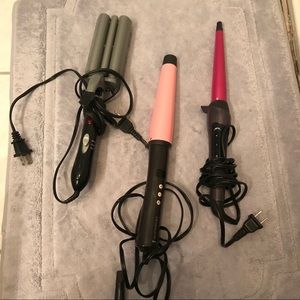 Remington Curling wands and hair crimper